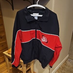 Chase Authentics Black and Red Bomber Jacket